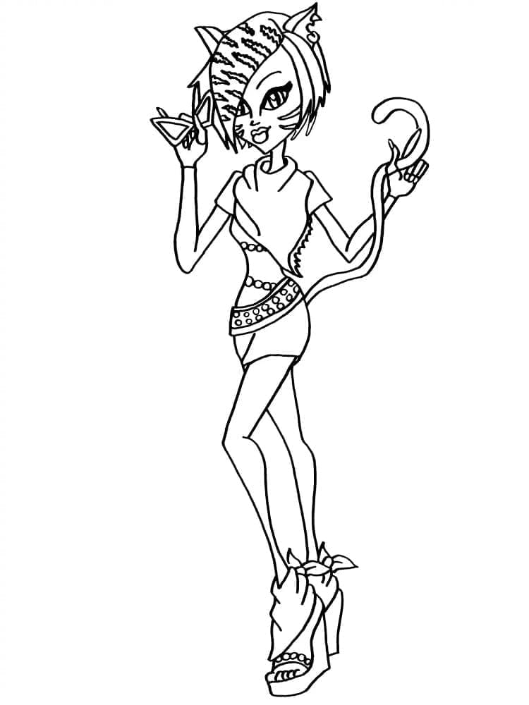 Çocuklar için Fiyatsız Monster High Boyama Sayfası