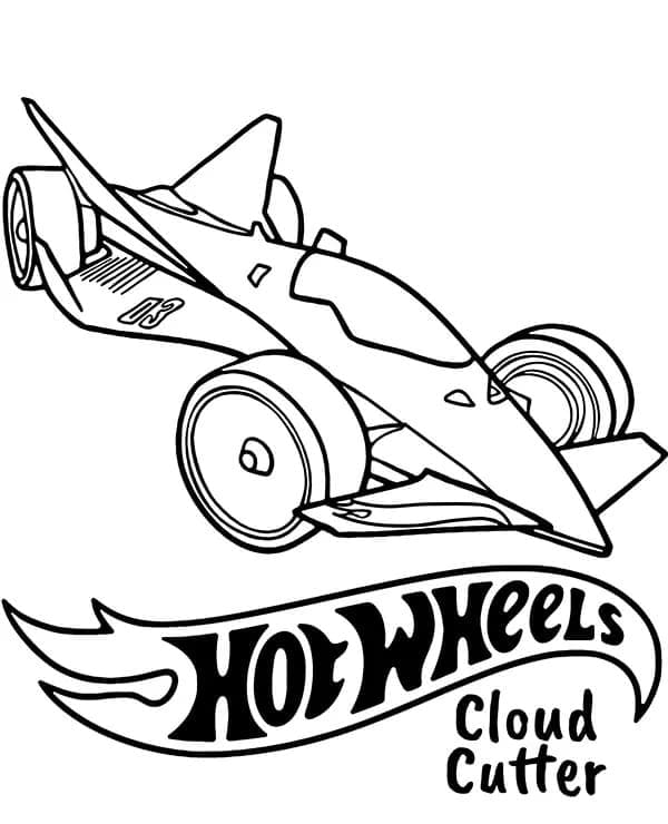 Çocuklar için Hot Wheels Boyama Sayfası