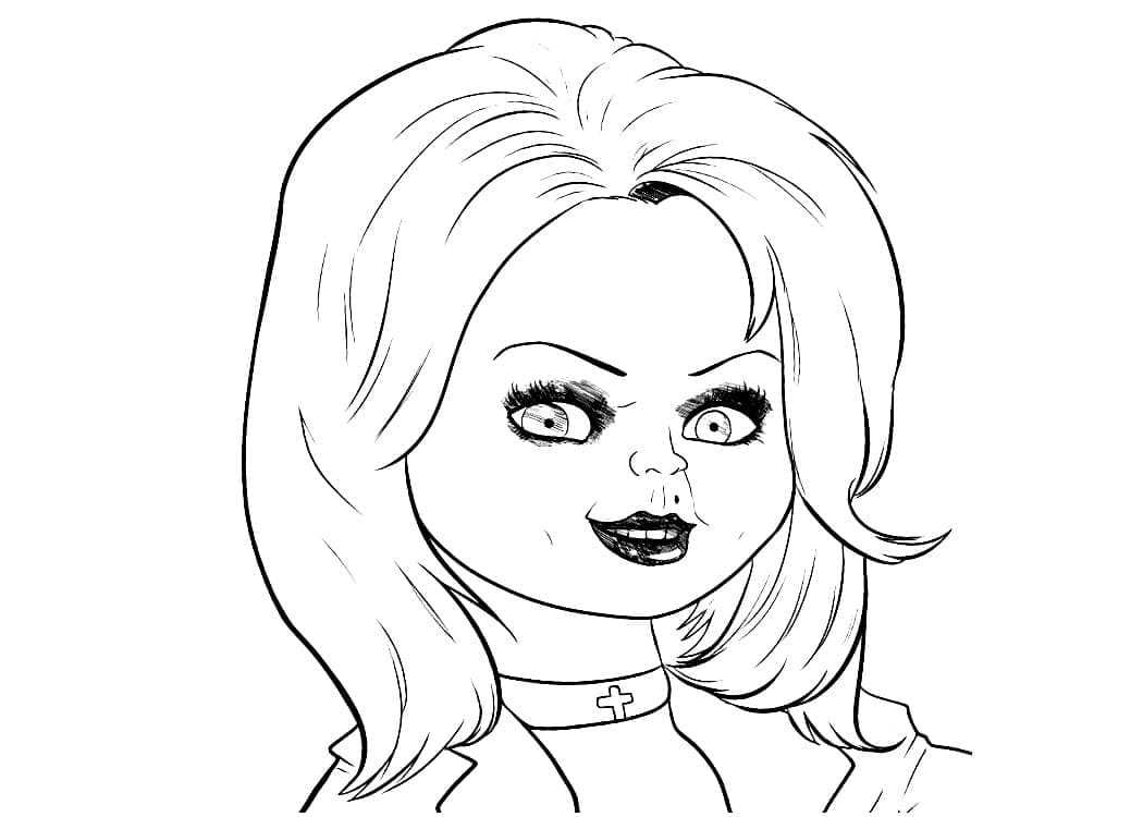 Çocuklar için Ücretsiz Chucky Boyama Sayfası