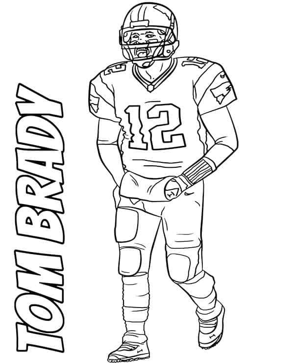 Çocuklar için Ücretsiz NFL Resmi Boyama Sayfası