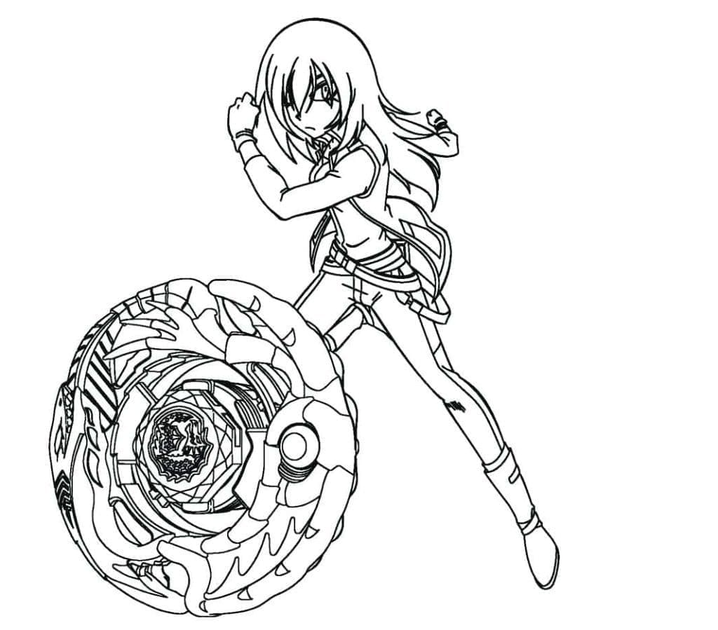 Çocuklara Özel Beyblade Boyama Sayfası