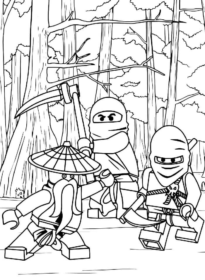Çocuklara Özel Ücretsiz Ninjago Boyama Sayfası