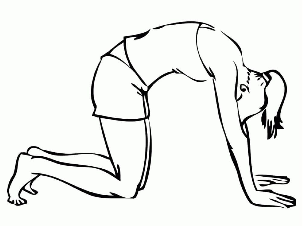 Çocuklara Özel Yoga Boyama Sayfası