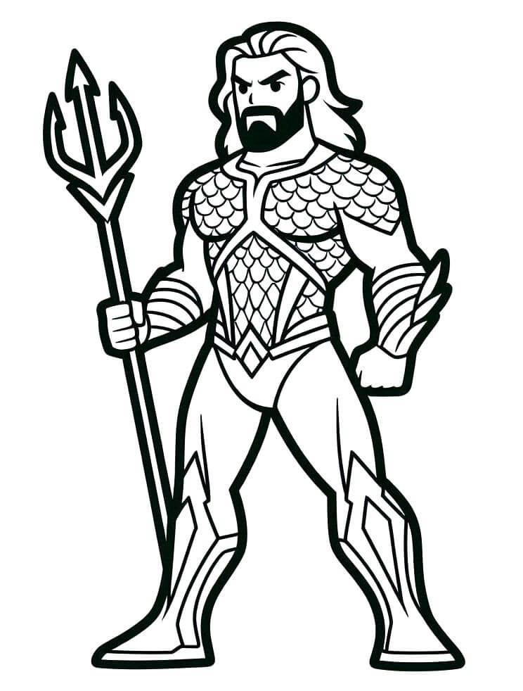 Aquaman Boyama Sayfaları
