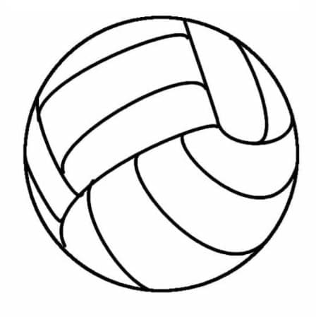 Çocuklara Ücretsiz Voleybol Boyama Sayfası