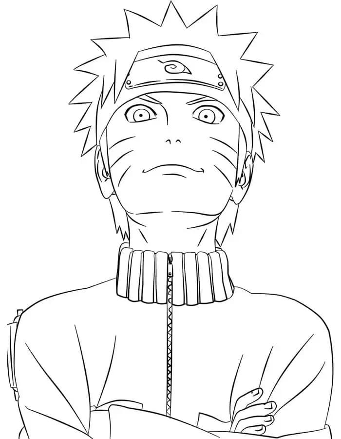 Çocuklara Yönelik Basılabilir Naruto Boyama Sayfası