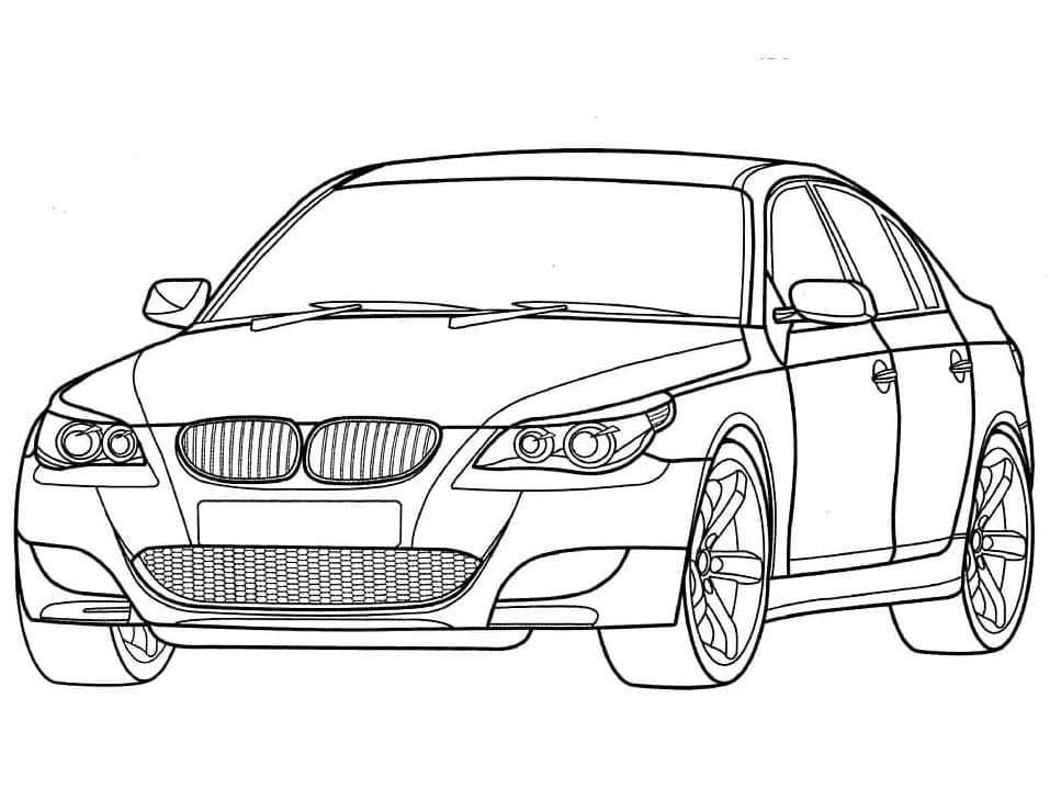 Çocuklara yönelik ücretsiz BMW Boyama Sayfası