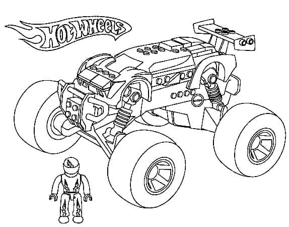 Çocuklara yönelik ücretsiz Hot Wheels Boyama Sayfası