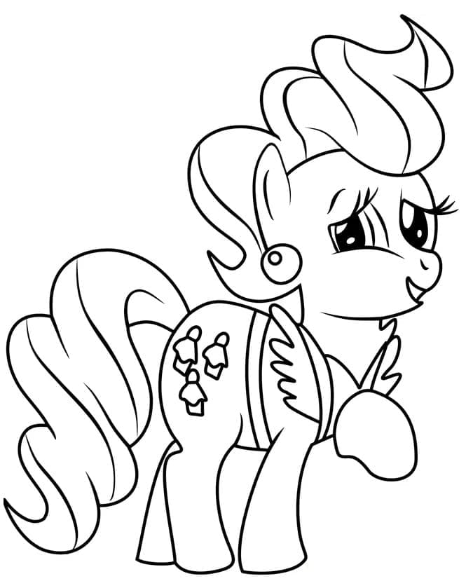 Çok Sevimli My Little Pony Boyama Sayfası