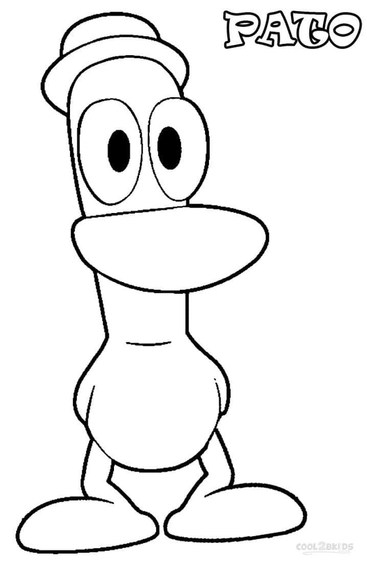 Çok Sevimli Pocoyo Boyama Sayfası