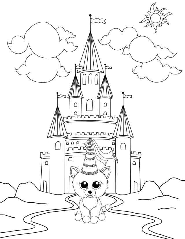 Çok sevimli Beanie Boo Boyama Sayfası