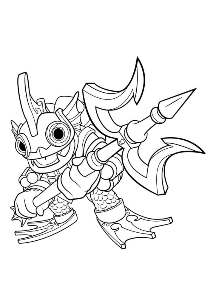 Çok sevimli Skylanders Boyama Sayfası