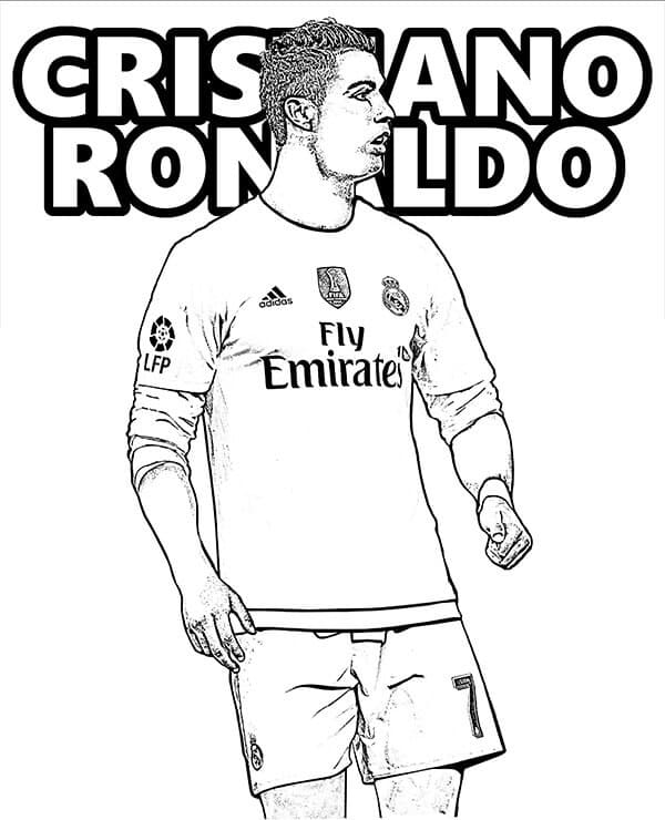 Cristiano Ronaldo Bedava Yazdır Boyama Sayfası
