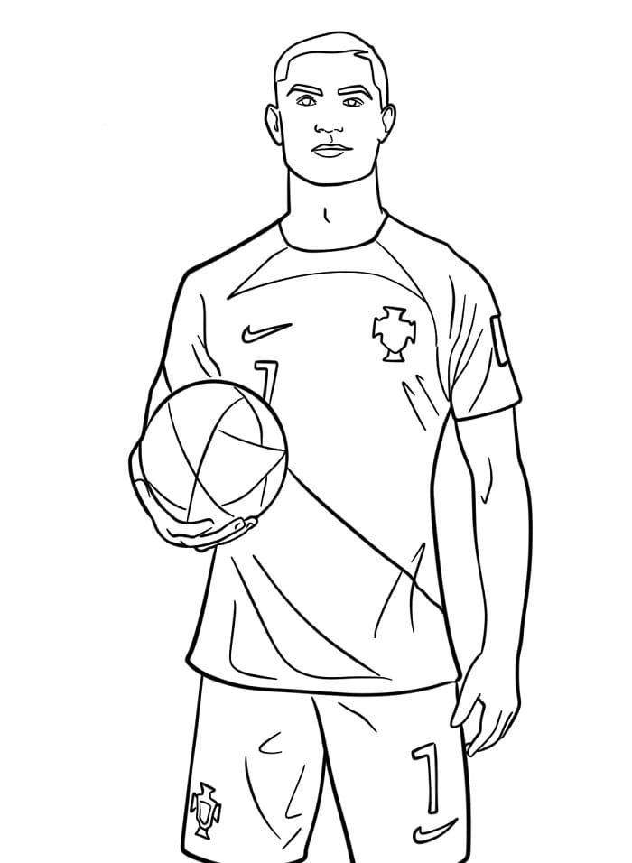 Cristiano Ronaldo Futbolcu Boyama Sayfası
