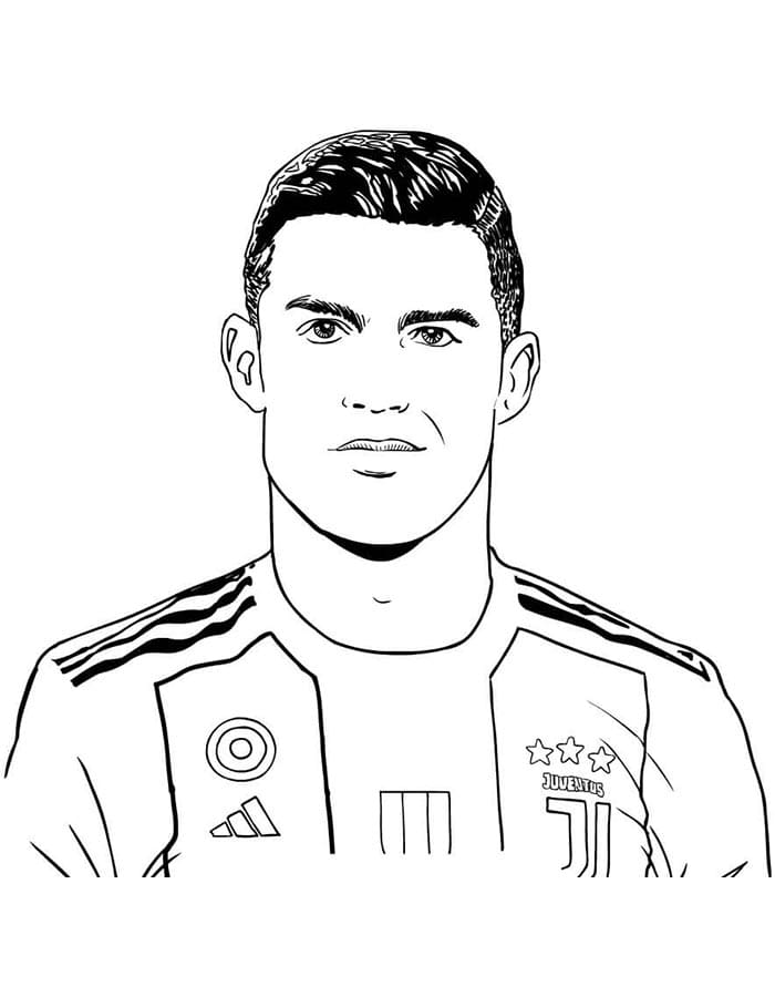 Cristiano Ronaldo Yazdır Boyama Sayfası