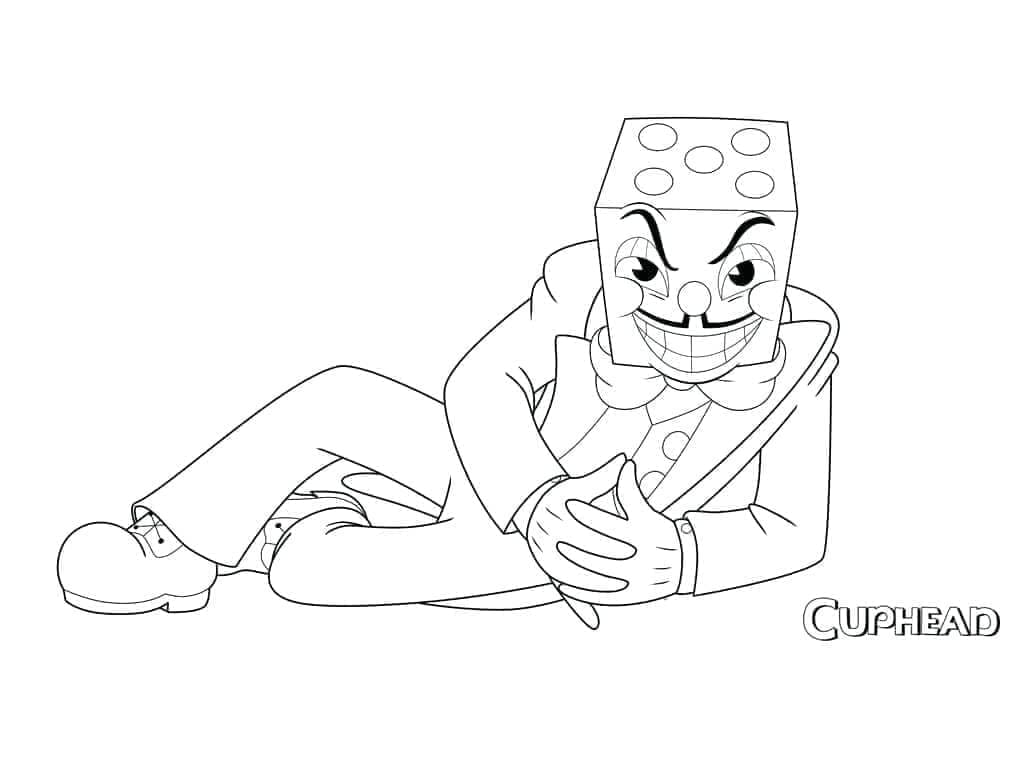 Cuphead Boyama İçin Boyama Sayfası