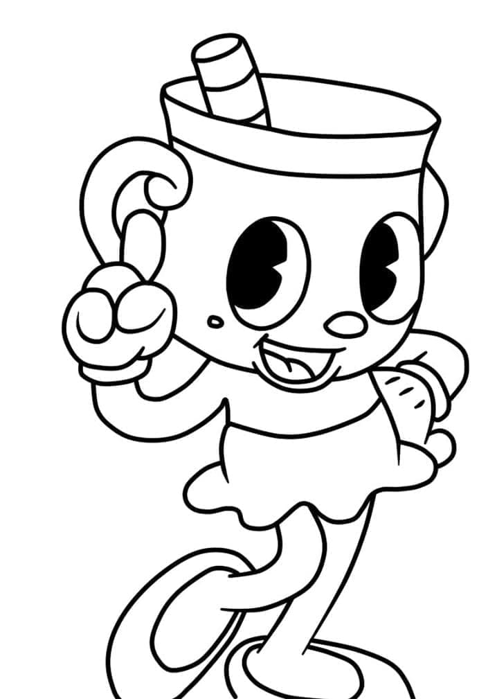 Cuphead Resmi Boyama Sayfası