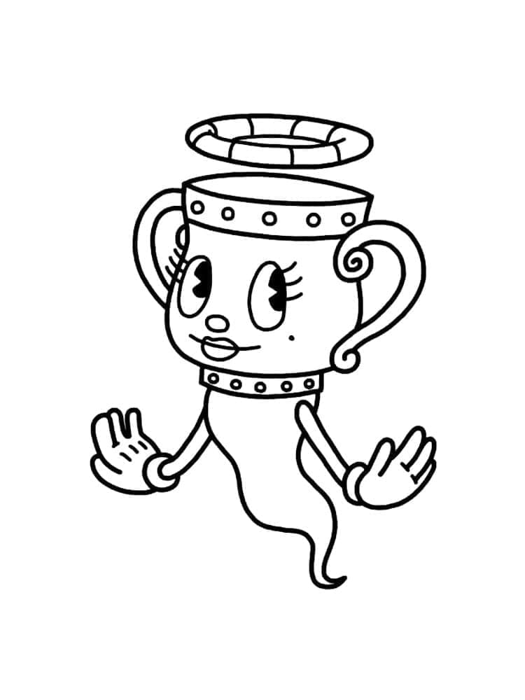 Cuphead Yazdır Boyama Sayfası