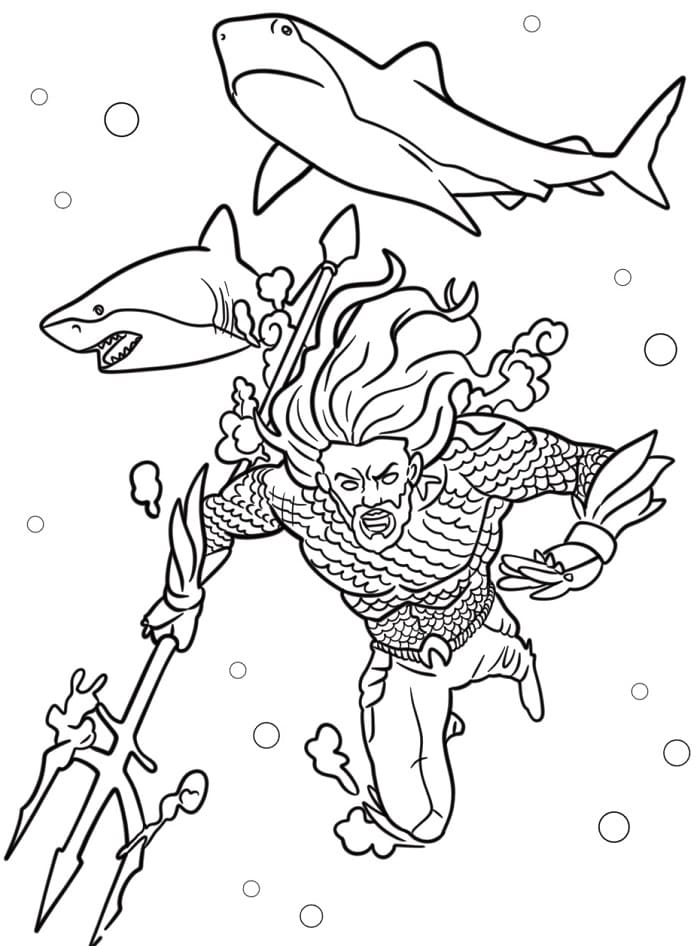 DC’den Aquaman Boyama Sayfası
