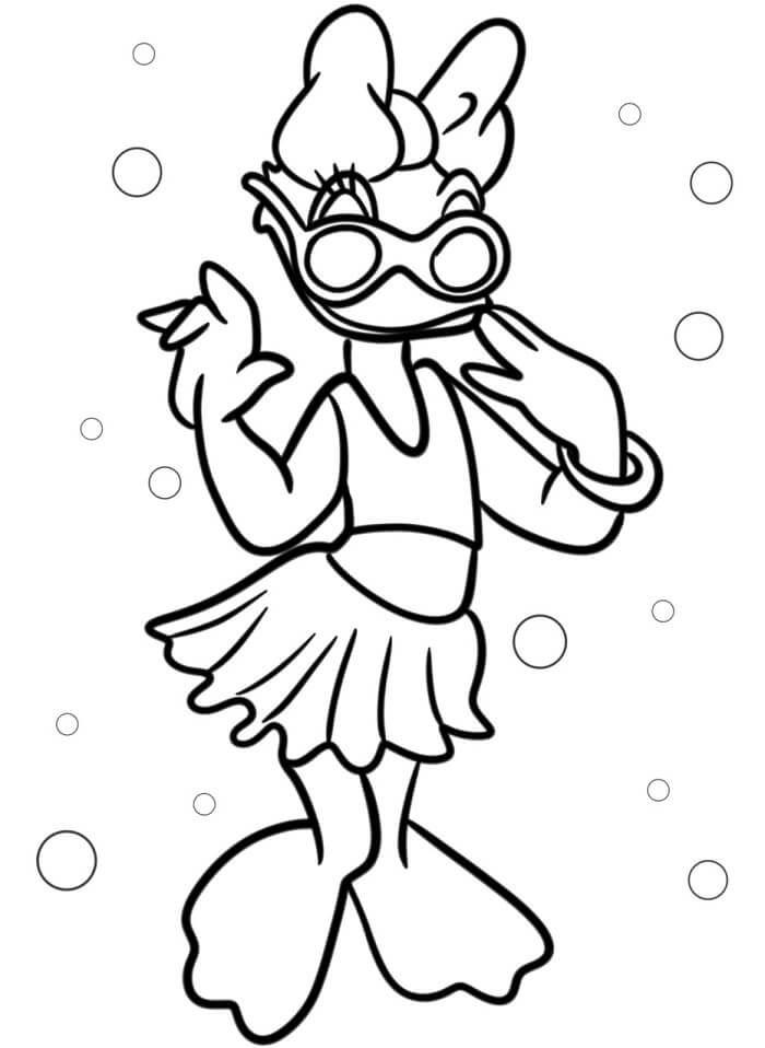 Daisy Duck Disney Boyama Sayfası