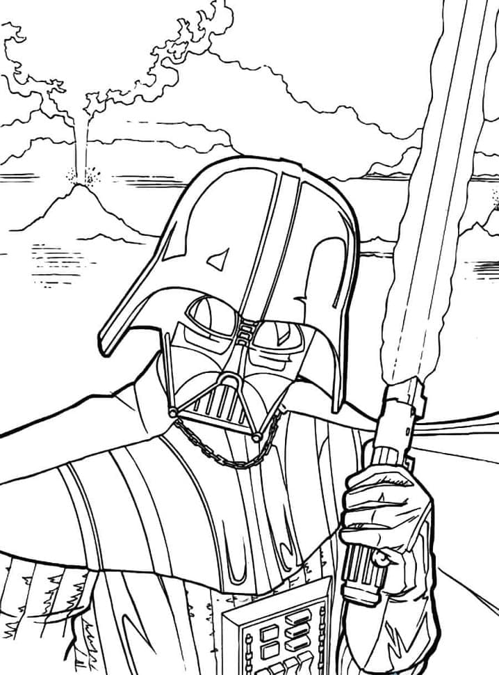 Darth Vader (3) Boyama Sayfası
