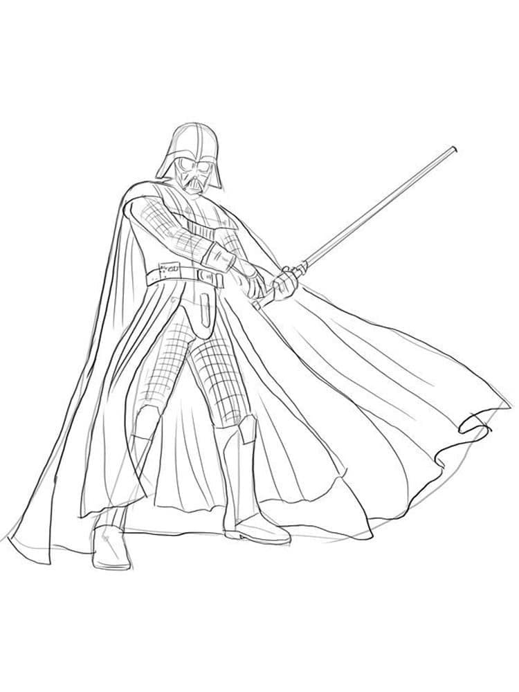 Darth Vader (4) Boyama Sayfası