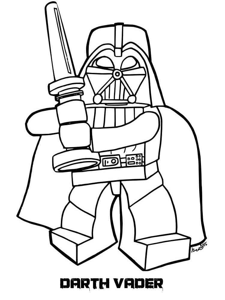Darth Vader Baskı Boyama Sayfası