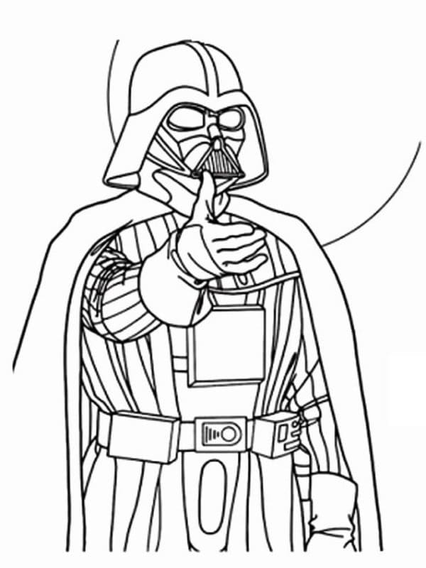 Darth Vader Ücretsiz Resim Boyama Sayfası