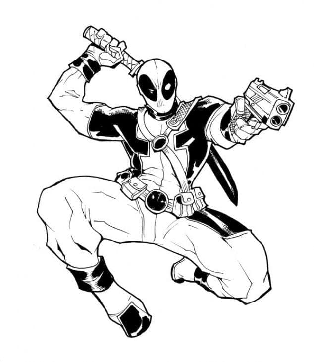 Deadpool (4) Boyama Sayfası