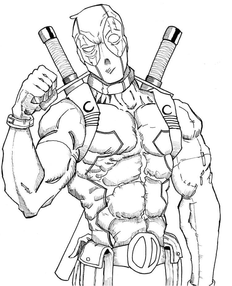 Deadpool (5) Boyama Sayfası