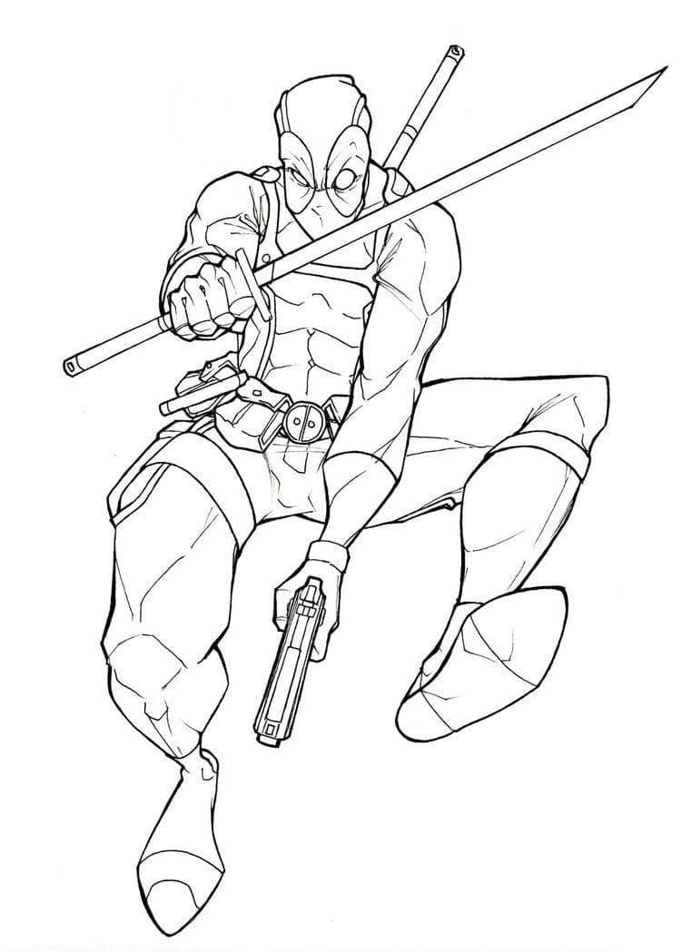 Deadpool (9) Boyama Sayfası