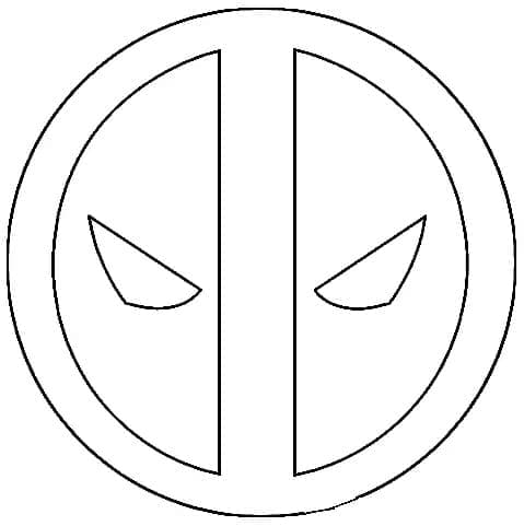 Deadpool Görseli Yazdırılabilir Boyama Sayfası