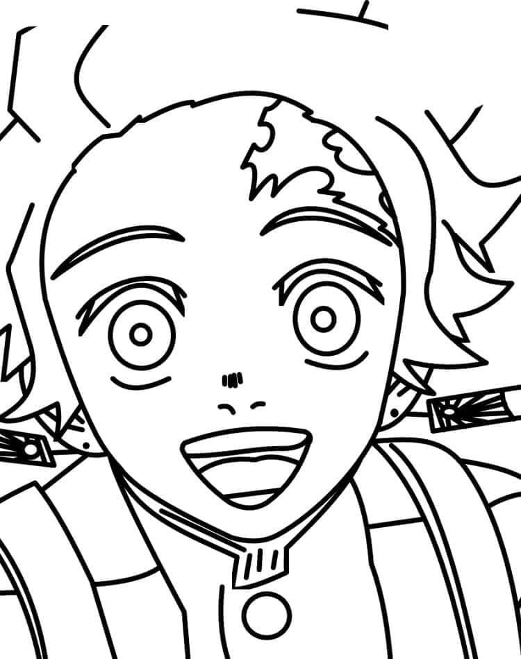 Demon Slayer (5) Boyama Sayfası