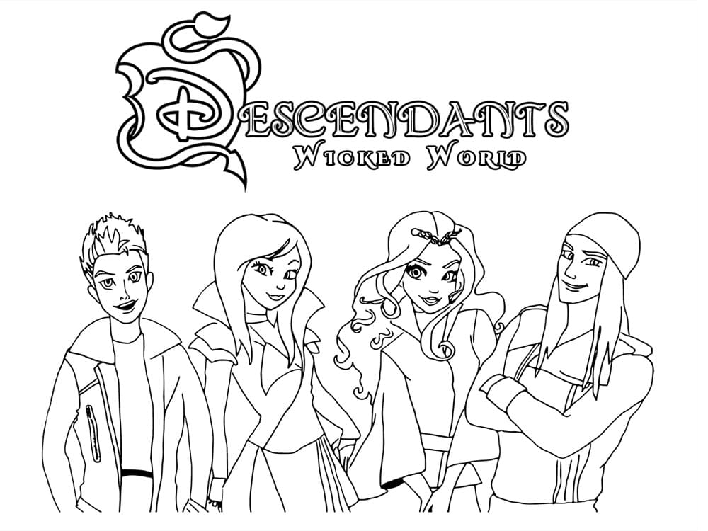 Descendants (10) Boyama Sayfası