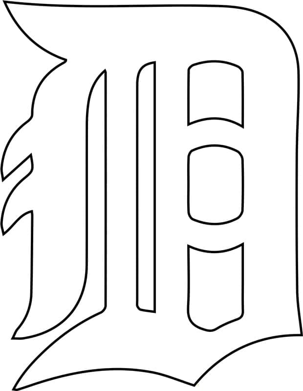 Detroit Tigers Logo Boyama Sayfası