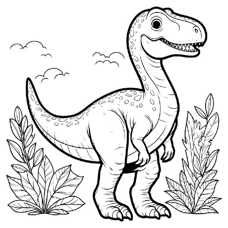Dinozor Yazdır Boyama Sayfası
