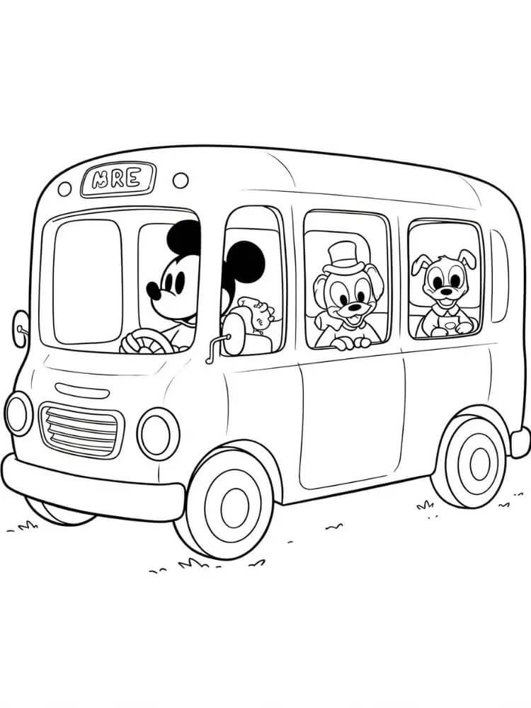 Disney Mickey Mouse Boyama Sayfası