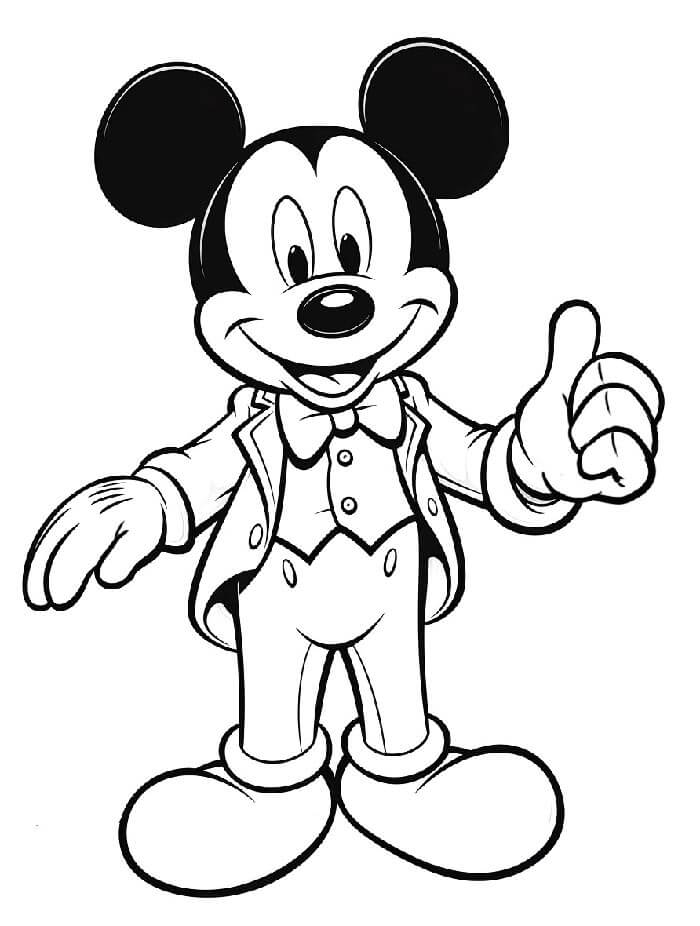 Disney Miki Fare Boyama Sayfası