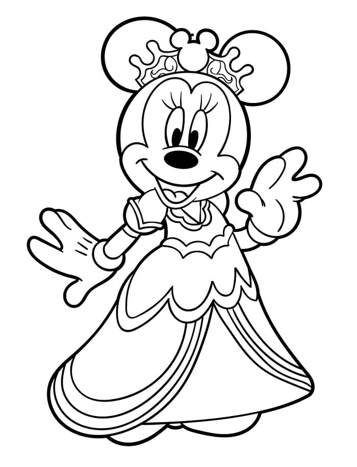 Disney Minnie Mouse Boyama Sayfası