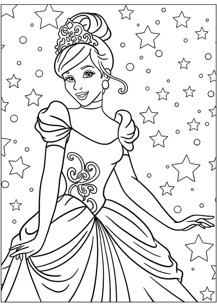Disney Sindirella Boyama Sayfası