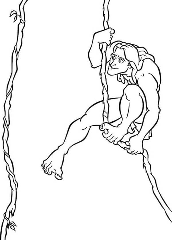 Disney Tarzan Boyama Sayfası