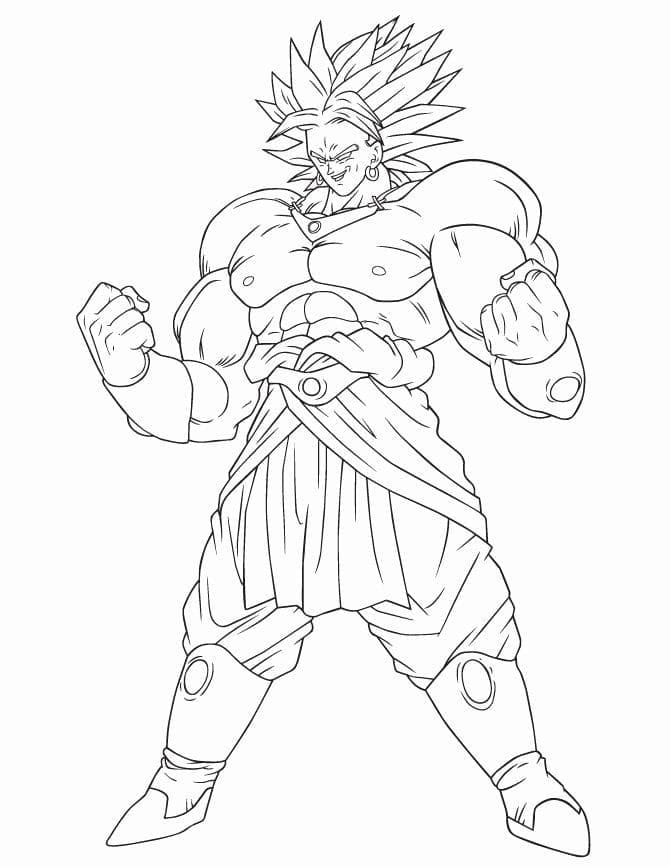 Dragon Ball Z Basıma Uygun Çizim Boyama Sayfası