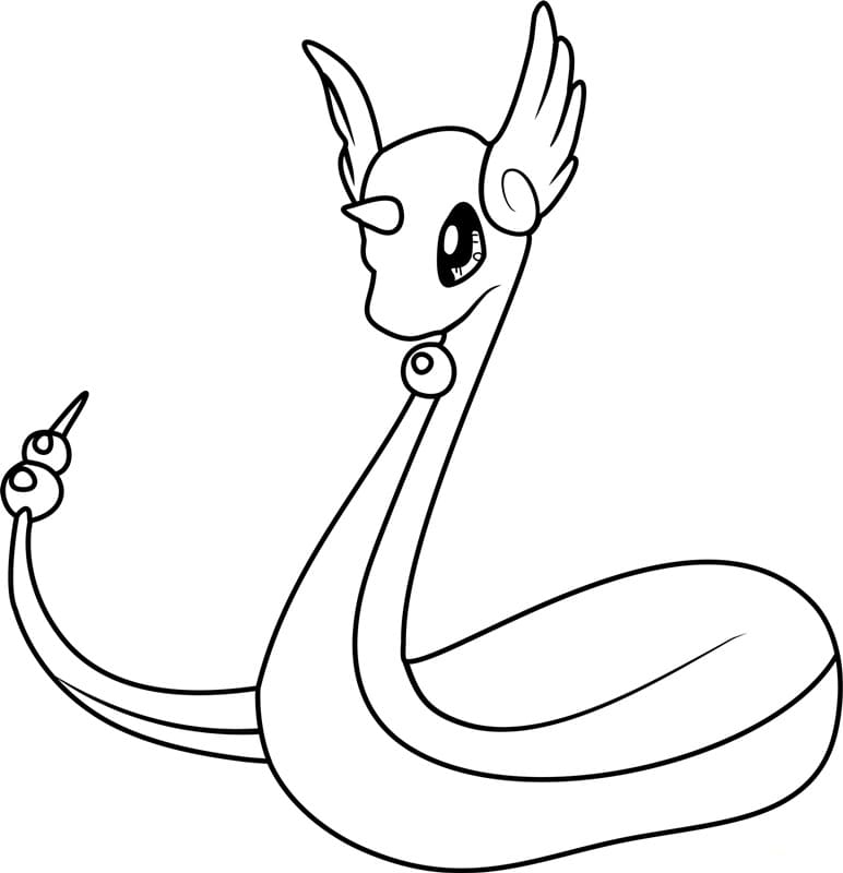 Dragonair Pokemon Boyama Sayfası
