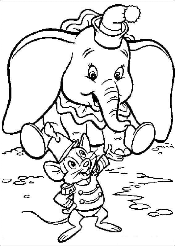 Dumbo (12) Boyama Sayfası