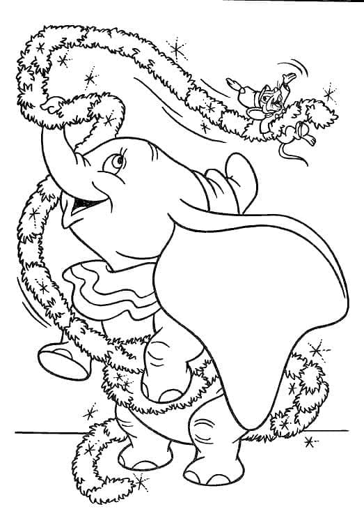 Dumbo (4) Boyama Sayfası