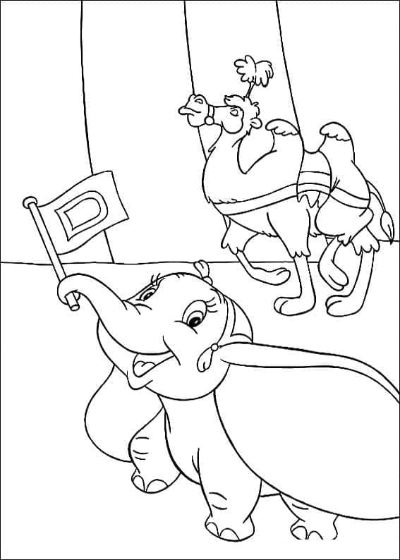 Dumbo Resmi Boyama Sayfası