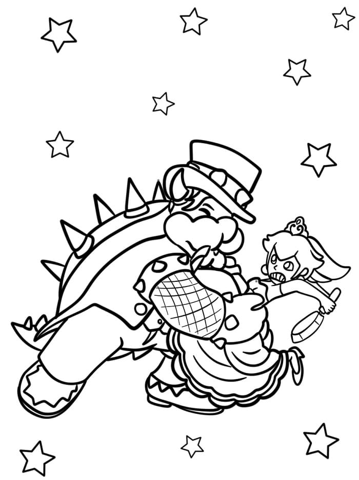 Eğlenceli Bowser Boyama Sayfası