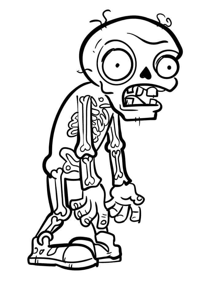 Eğlenceli Plants vs Zombies Boyama Sayfası