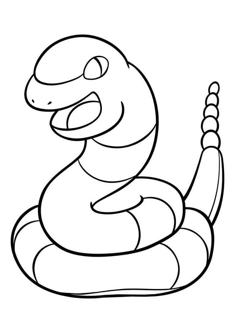 Ekans Pokemon Boyama Sayfası