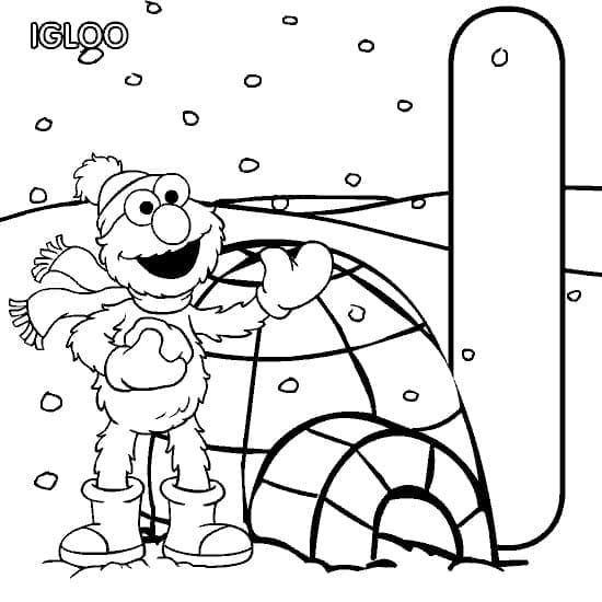 Elmo (10) Boyama Sayfası